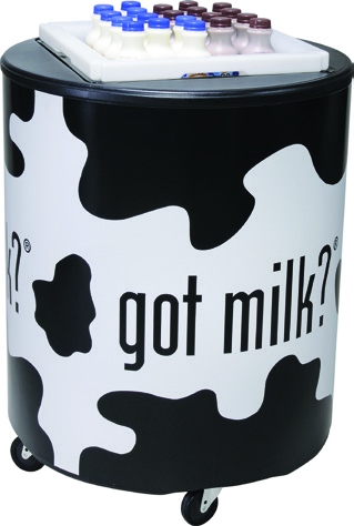 got milk? Two-Crate Merchandising Cart