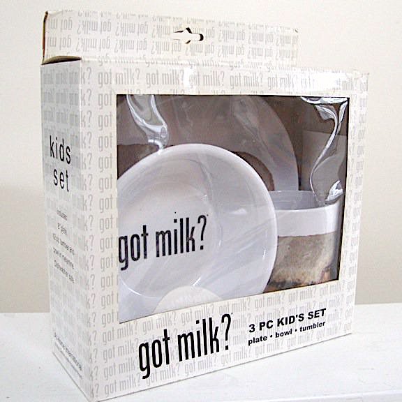 got milk? 3-Piece Kid's Set (Plate, Bowl, Tumbler)