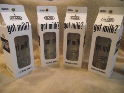 got milk? 'Legend Dairy' Boxed Drinking Glasses