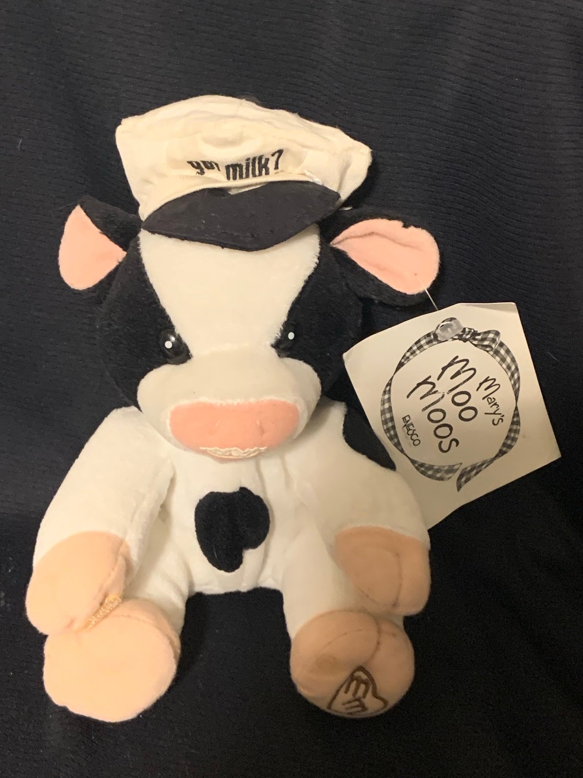 Mary's Moo Moos got milk? Plush Cow with Cap (Enesco)