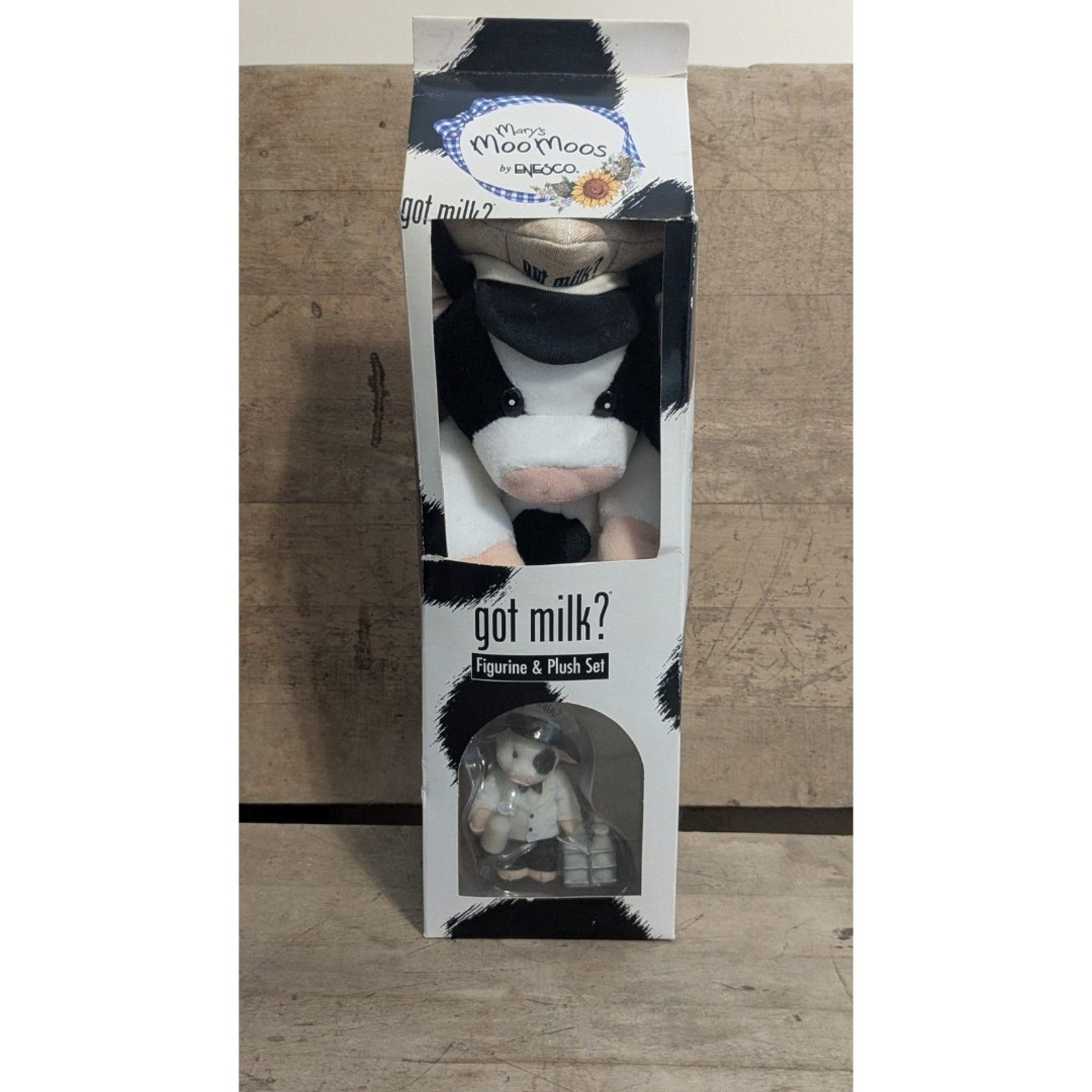 Mary's Moo Moos "got milk?" Figurine & Plush Set