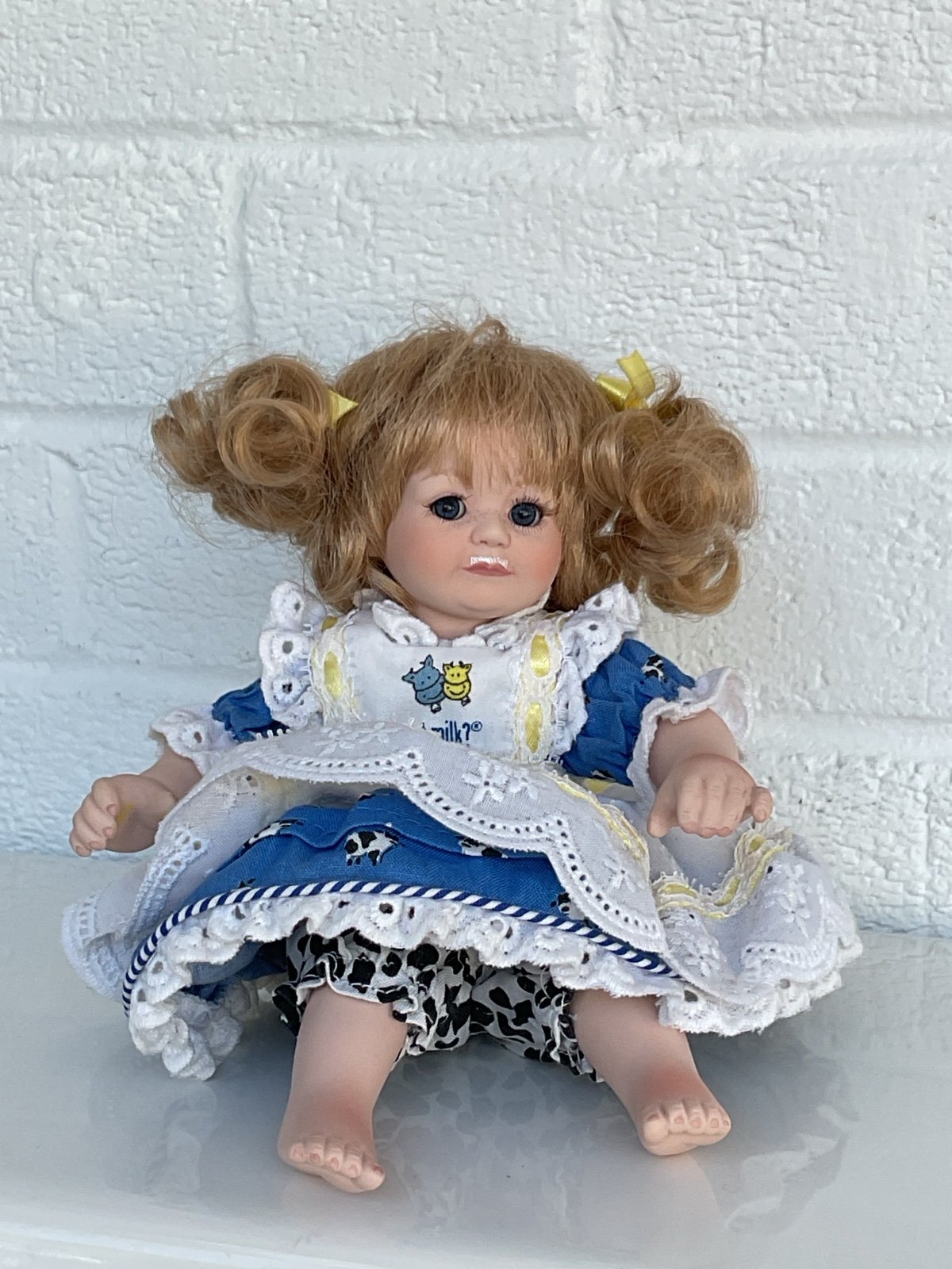 Marie Osmond "Got Milk?" Tiny Tot Porcelain Doll