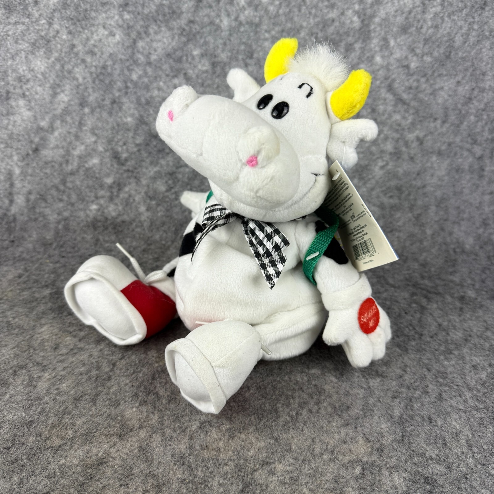 Yakity Yak "Howie" got milk? Talking Beanbag Plush Cow