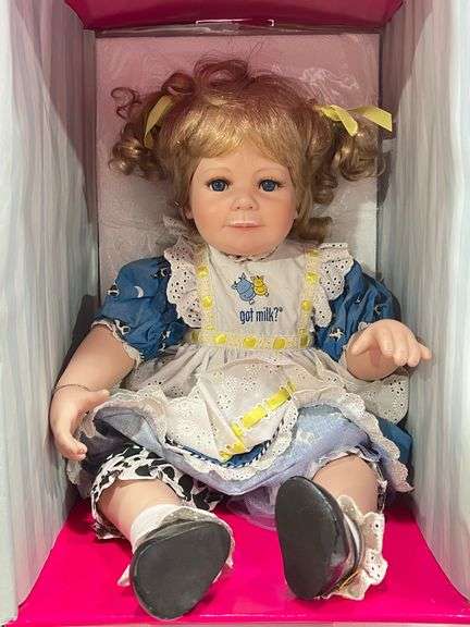 Marie Osmond got milk? Tiny Tot Porcelain Doll