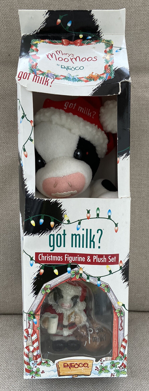 Mary's Moo Moos got milk? Christmas Figurine & Plush Set #728764