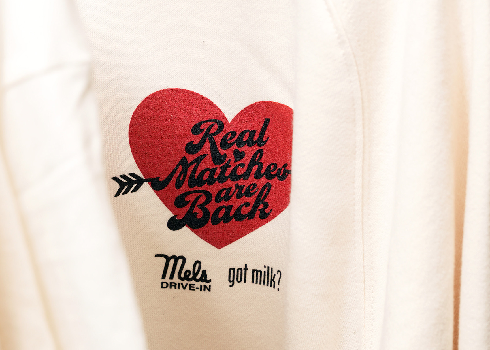 Mel’s Drive-In × got milk? — Real Matches Are Back Apparel