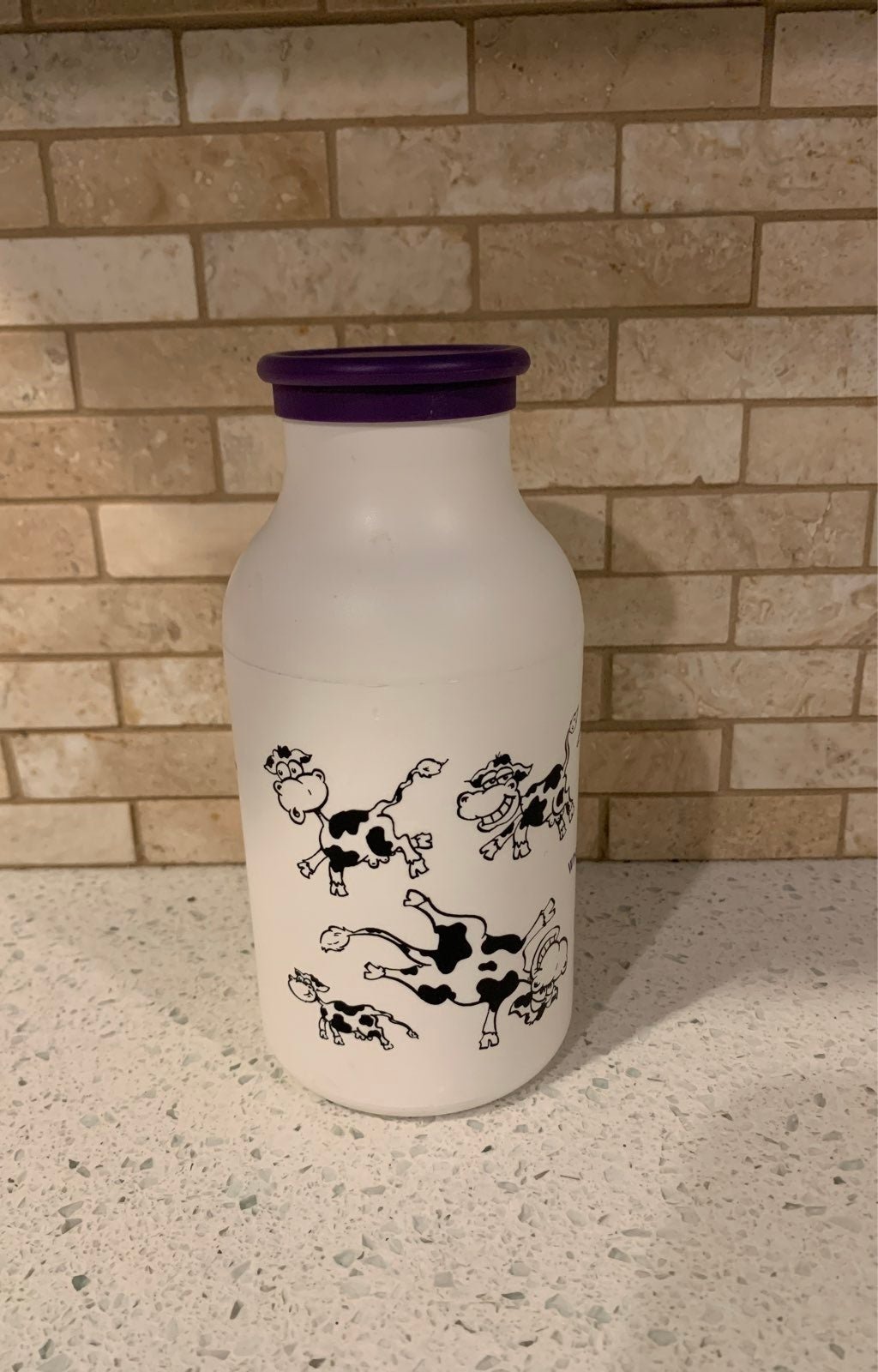The cow artwork on the other side