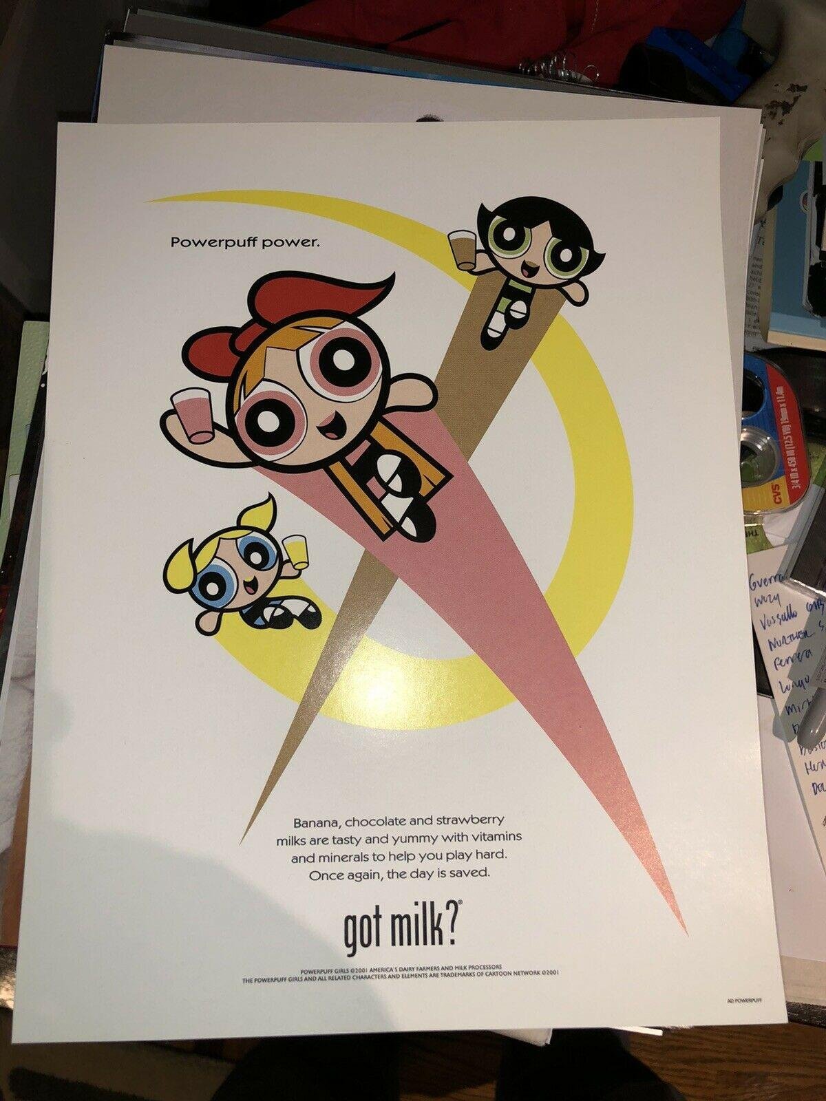 got milk? Powerpuff Girls 'Powerpuff Power' Promotional One-Sheet Poster