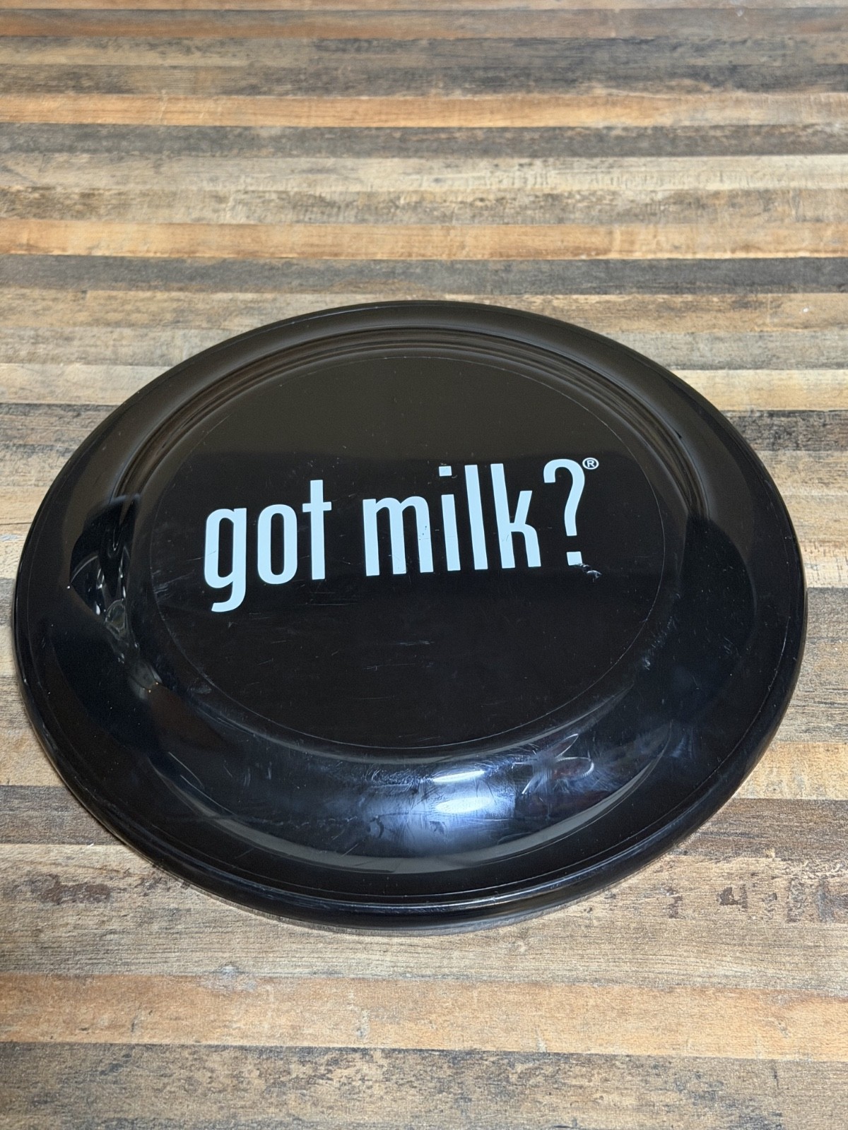 got milk? Black Flying Disc / Frisbee