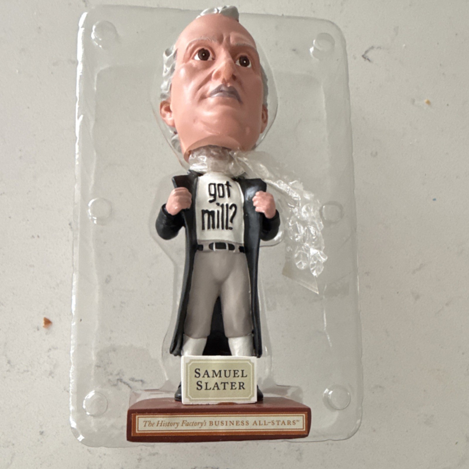 Samuel Slater 'Business All-Stars' got milk? Bobblehead (The History Factory)