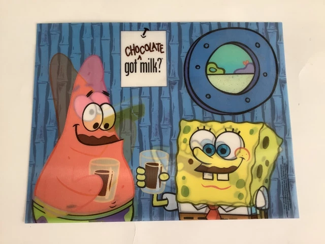 got milk? SpongeBob SquarePants 'CHOCOLATE' Lenticular Promo Poster