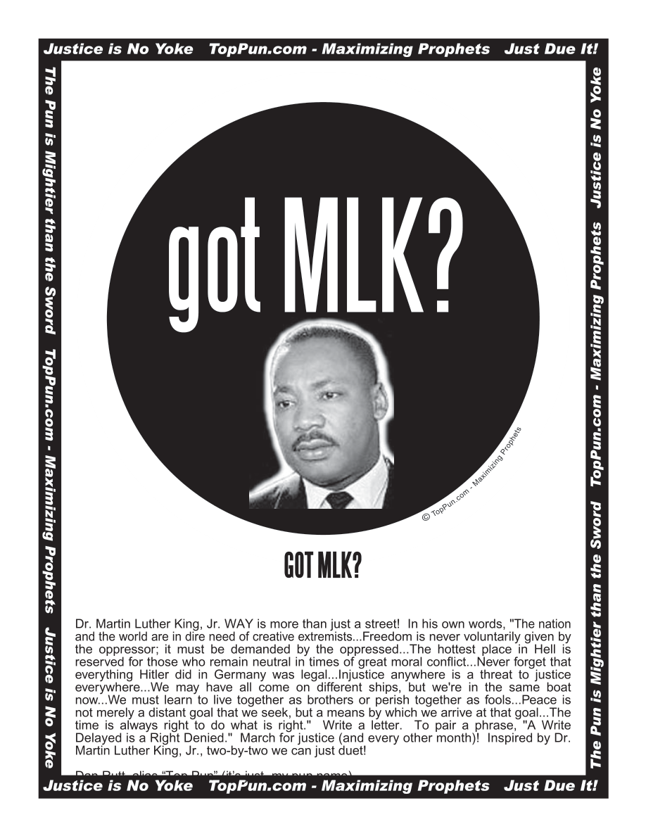 “Got MLK?” — TopPun Poster And Merchandise