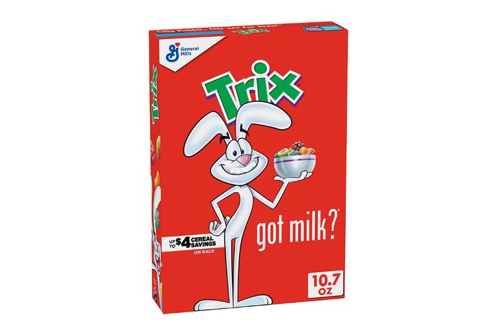General Mills Trix 'got milk?' Milk Mustache Cereal Box