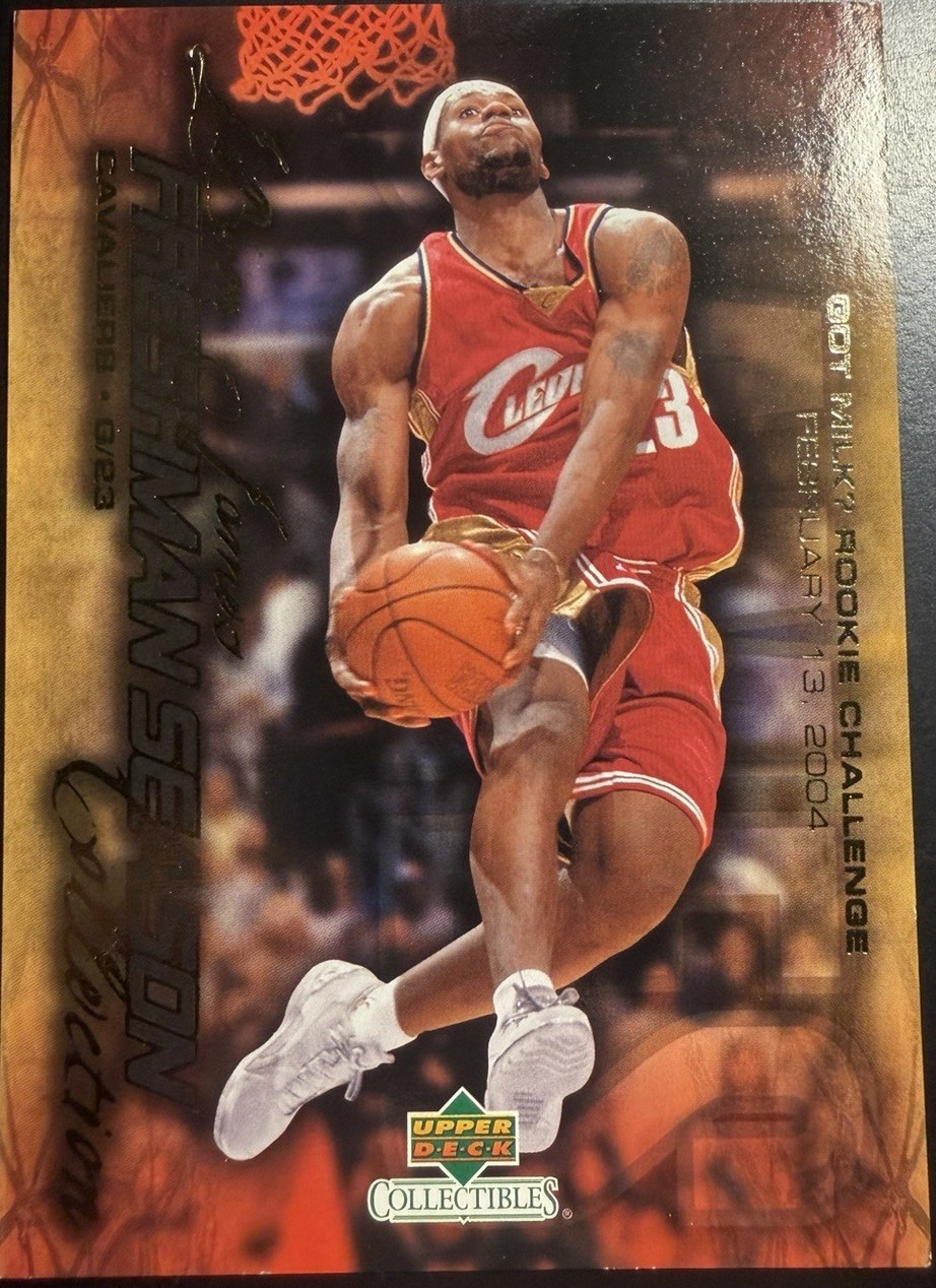 Upper Deck LeBron James “got milk? Rookie Challenge” card