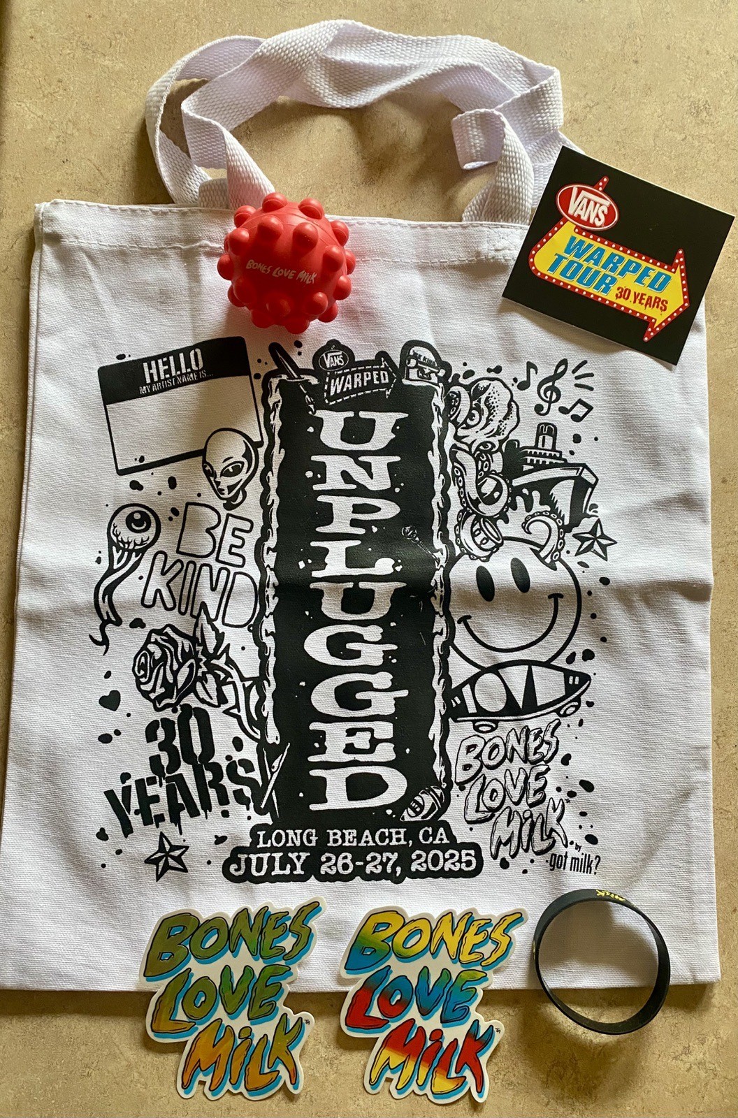 got milk? x Vans Warped Tour 2025 Tote Bag