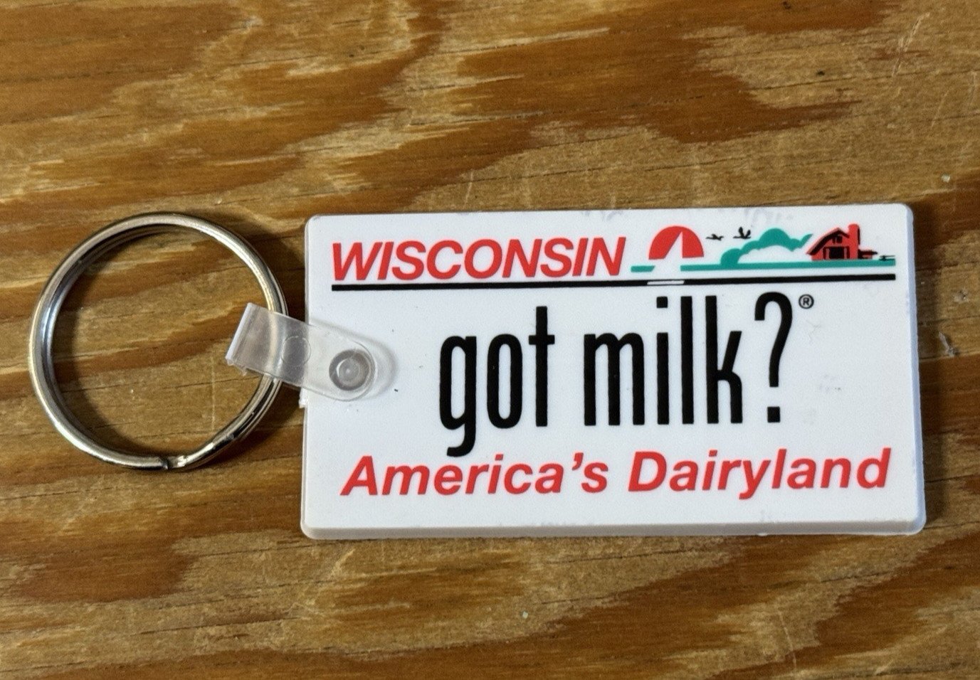 got milk? Wisconsin License-Plate Keychain