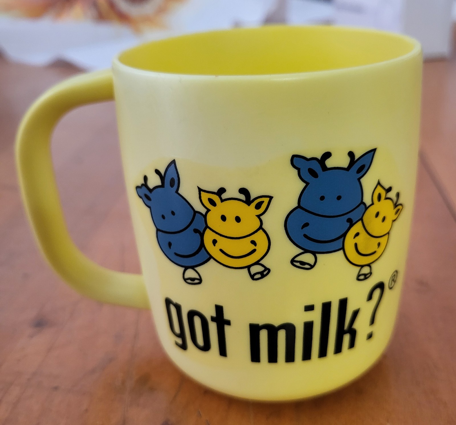got milk? Yellow Plastic Cup (promotional)