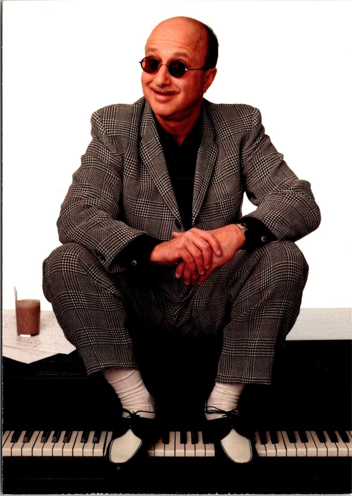Paul Shaffer - "Where's Your Mustache?" Got Milk postcard