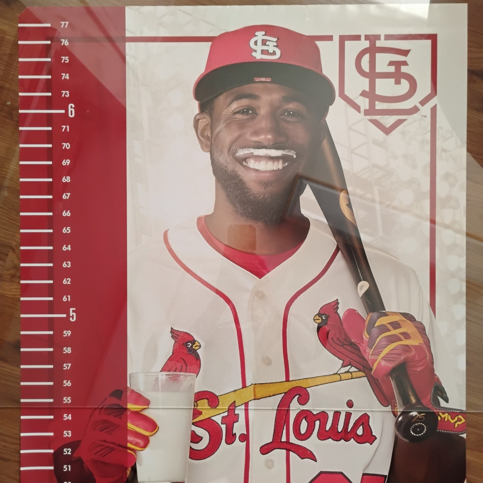Dexter Fowler milk-mustache growth chart (Cardinals)