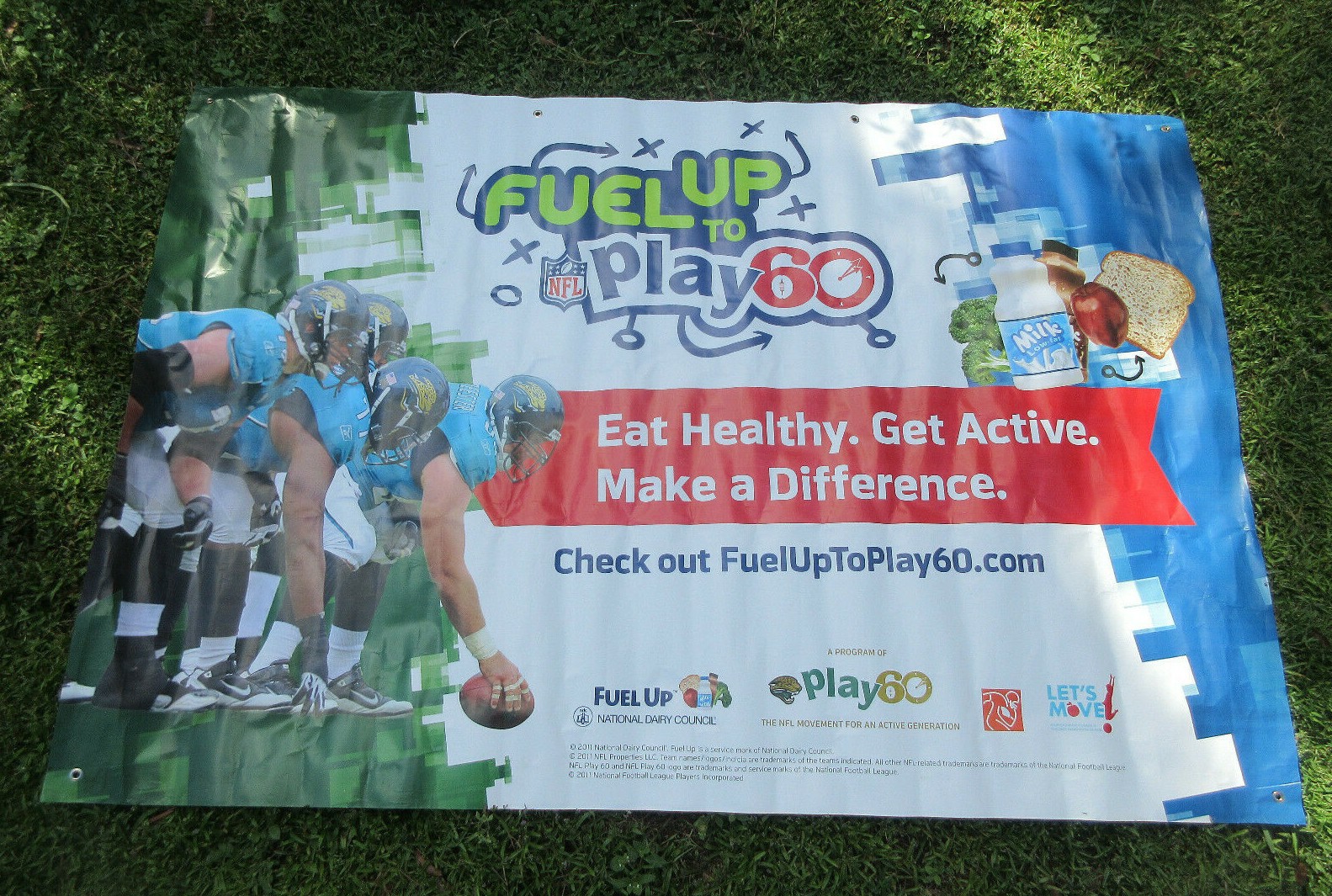 Jacksonville Jaguars “Fuel Up to Play 60” banner — National Dairy Council (2011)