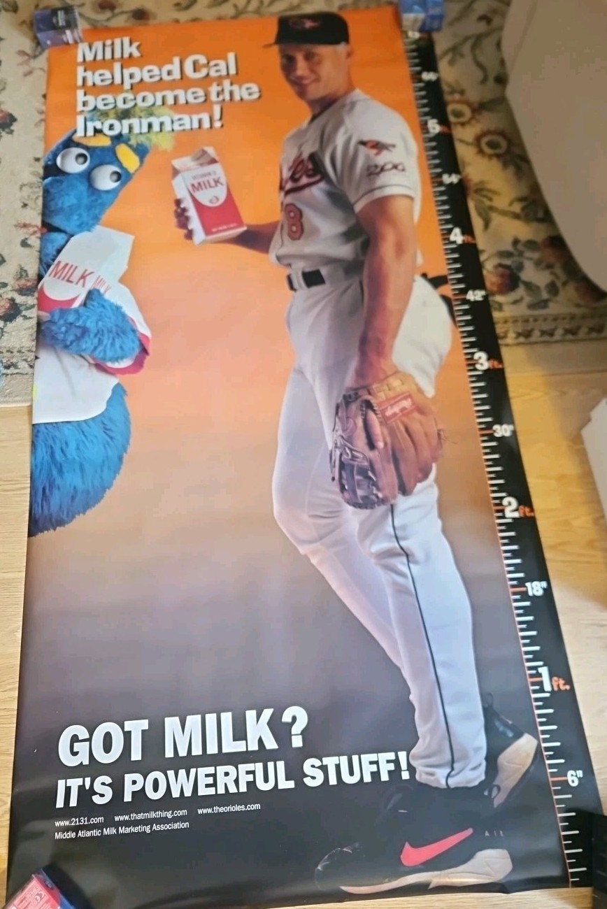 Cal Ripken Jr. “Milk helped Cal become the Ironman!” growth chart