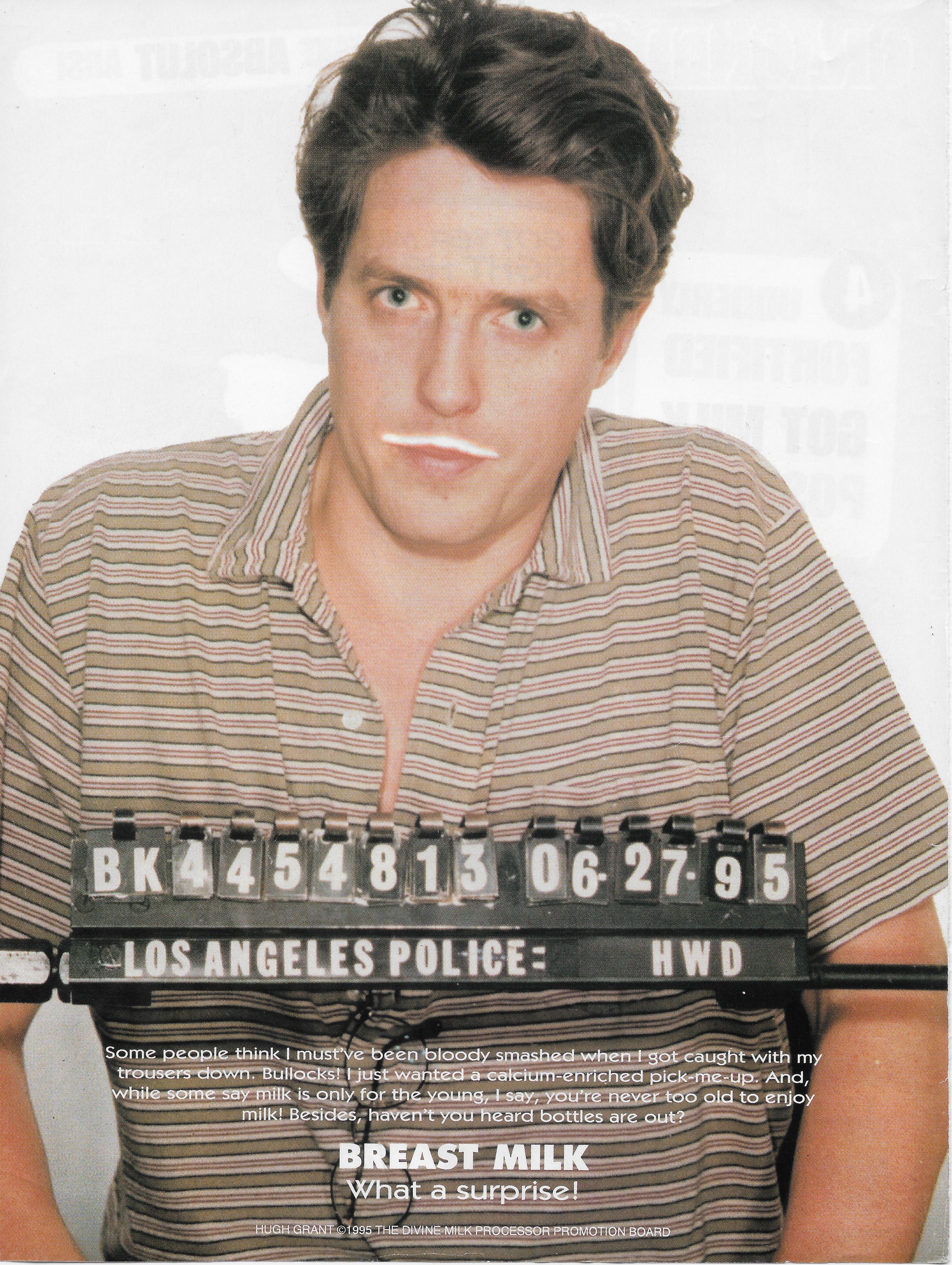 Hugh Grant BREAST MILK What a surprise Cracked parody